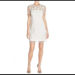 Ted Baker Floral Embellished Silk Dress